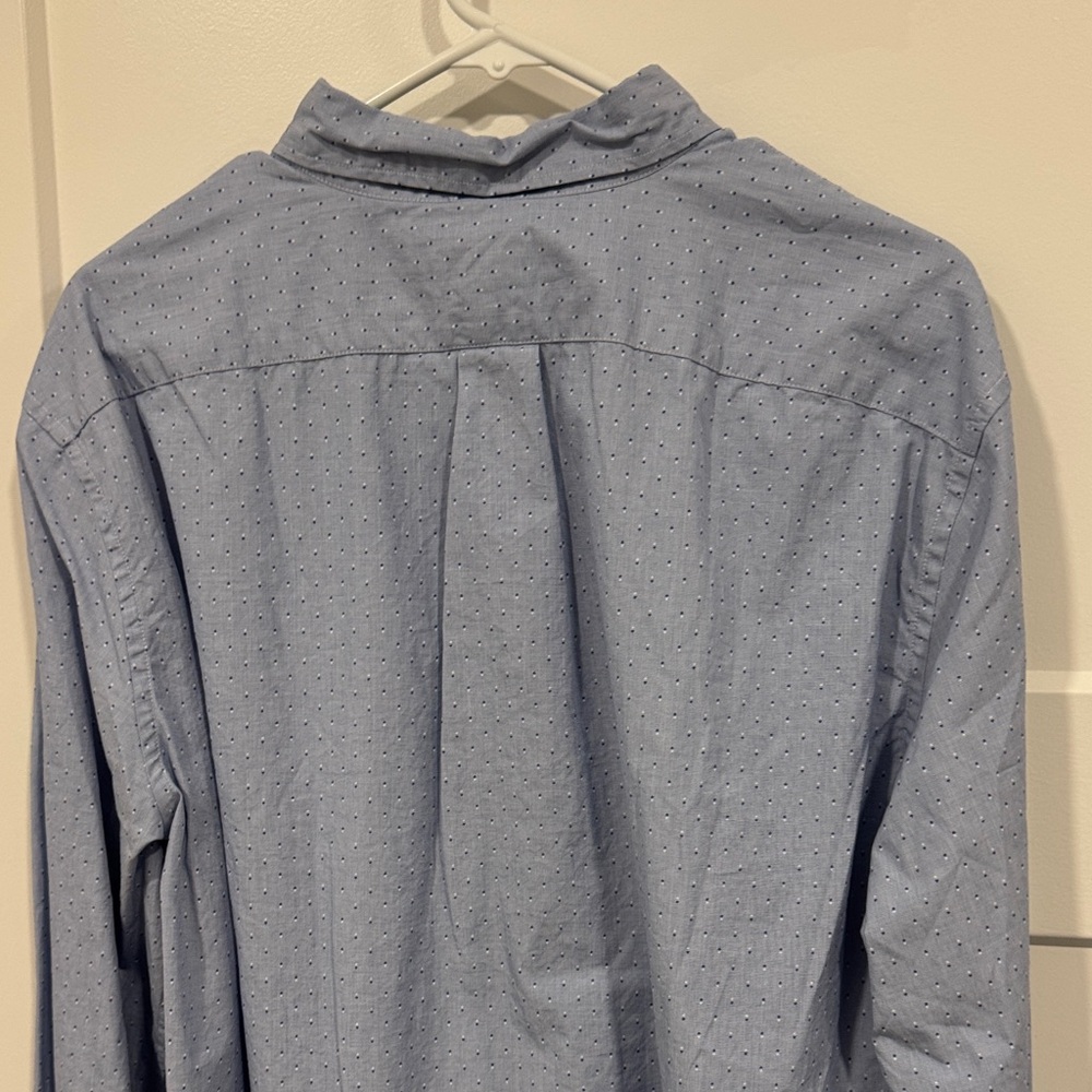 J. Crew Secret Wash Men's Light Blue Button-Down Shirt Long Sleeve Slim XL NWT - Picture 8 of 10